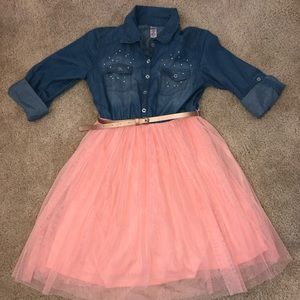 Justice Dresses - Justice tulle/jean dress Justice Dresses - Justice tulle/jean dress